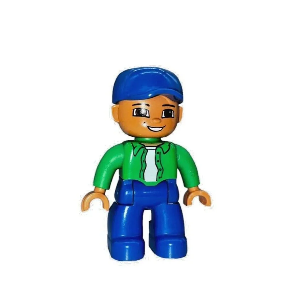 LEGO DUPLO Figures Lot of 2 Men‎ Replacement People Construction Worker